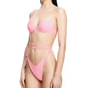 Mugler x H&M bikini set pink